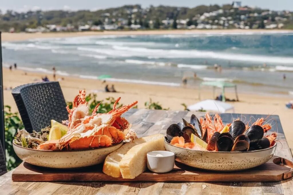 seafood restaurant with a water view central coast
