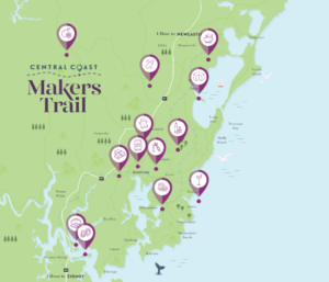 Central Coast Makers Trail Map 2024