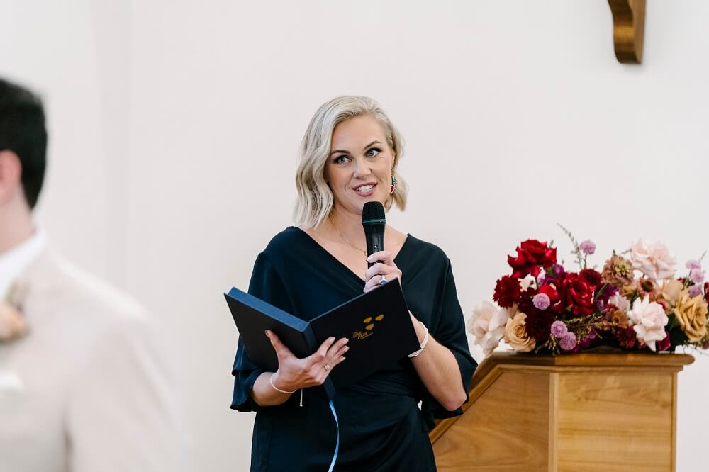 Celebrant Bec Page, Image Provided by Coast Photography