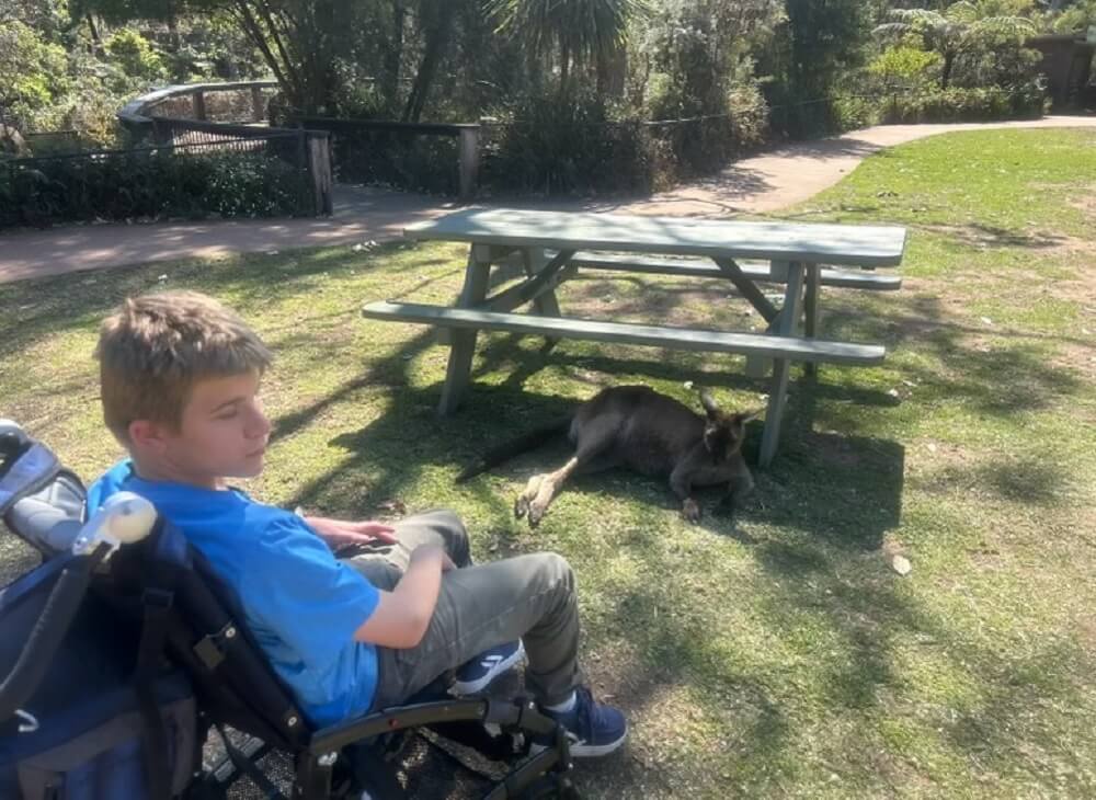 Ross and Maxxy at the Australian Reptile Park