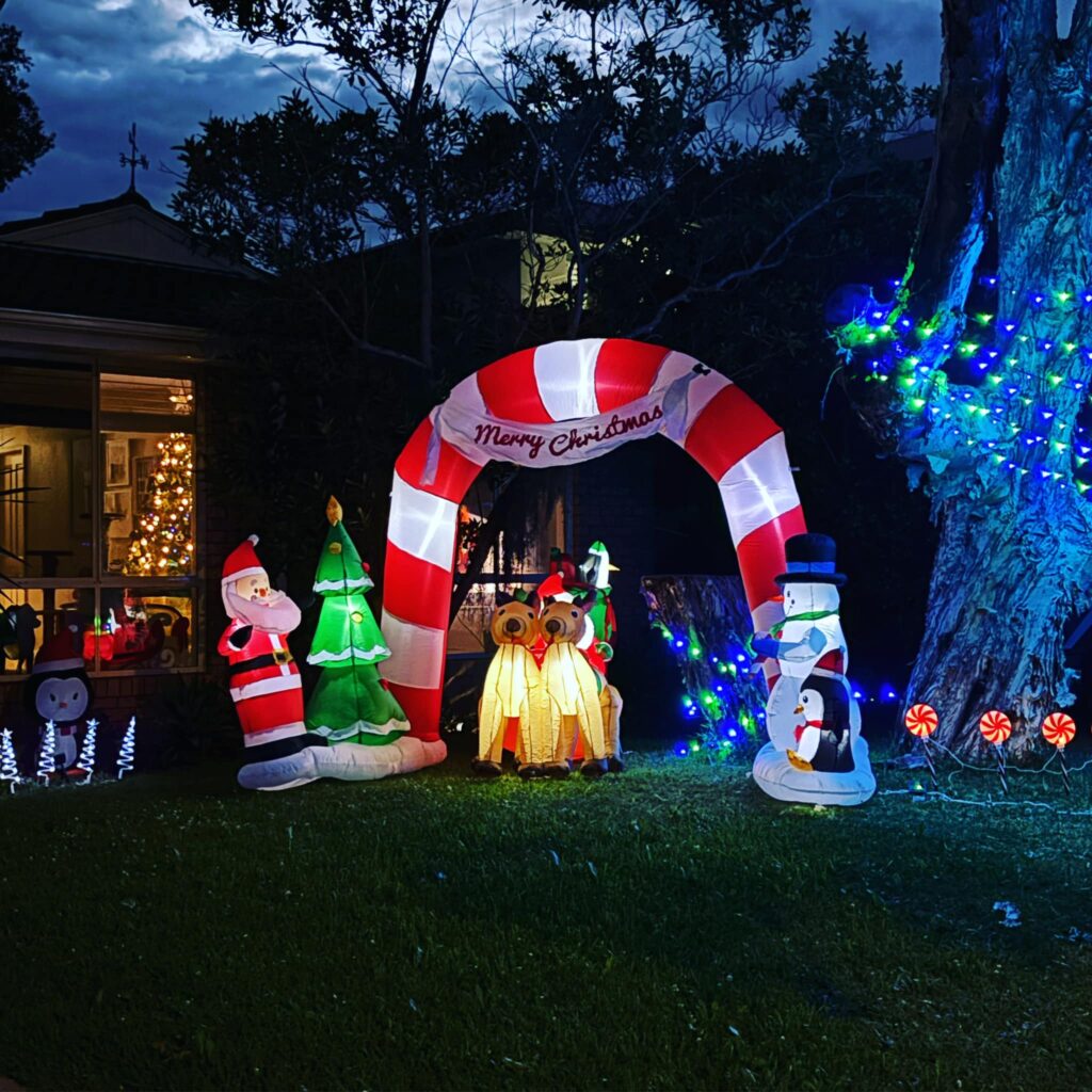 Chirstmas lights on the Central Coast