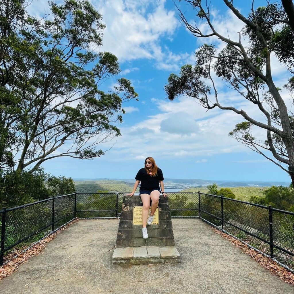 Brisbane Waters National Park fenced lookout NSW Central Coast