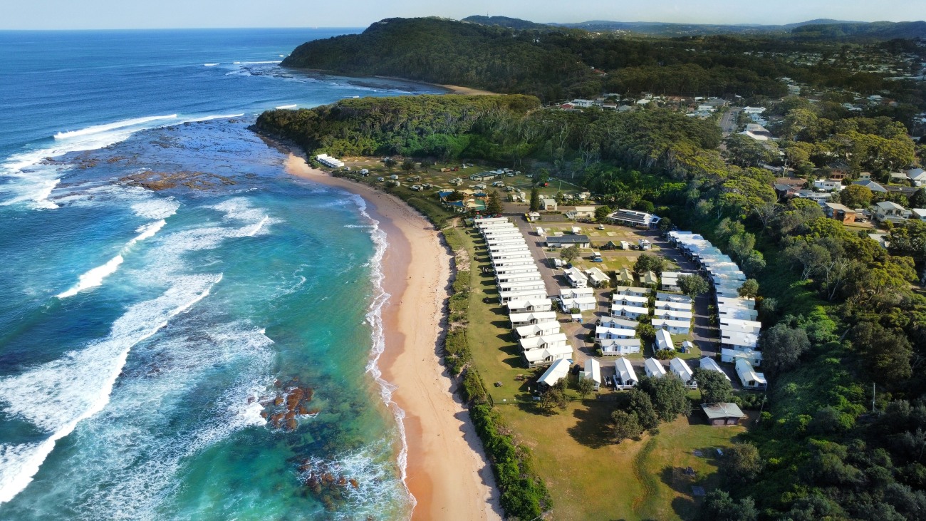 Blue Lagoon Holiday Park Central Coast beachfront