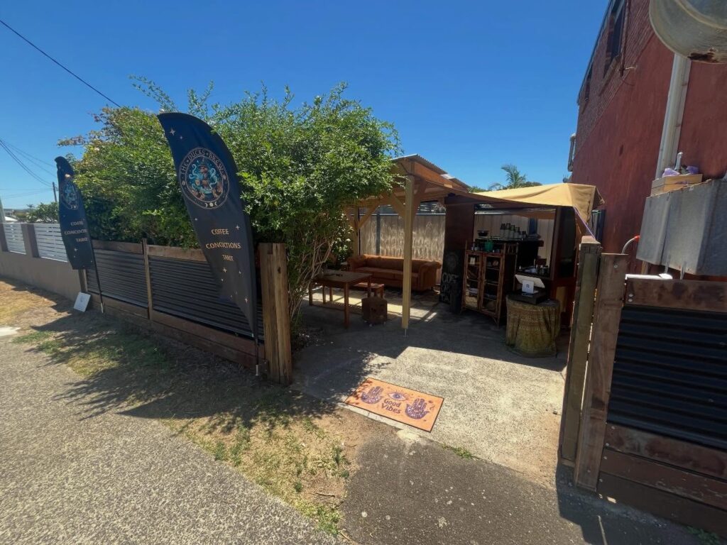 Coffee and connection at The Ducks Brew coffee shop in Booker Bay Central Coast NSW