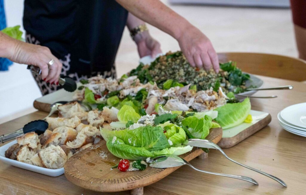 EMPWRHER retreat 2024 chicken wraps