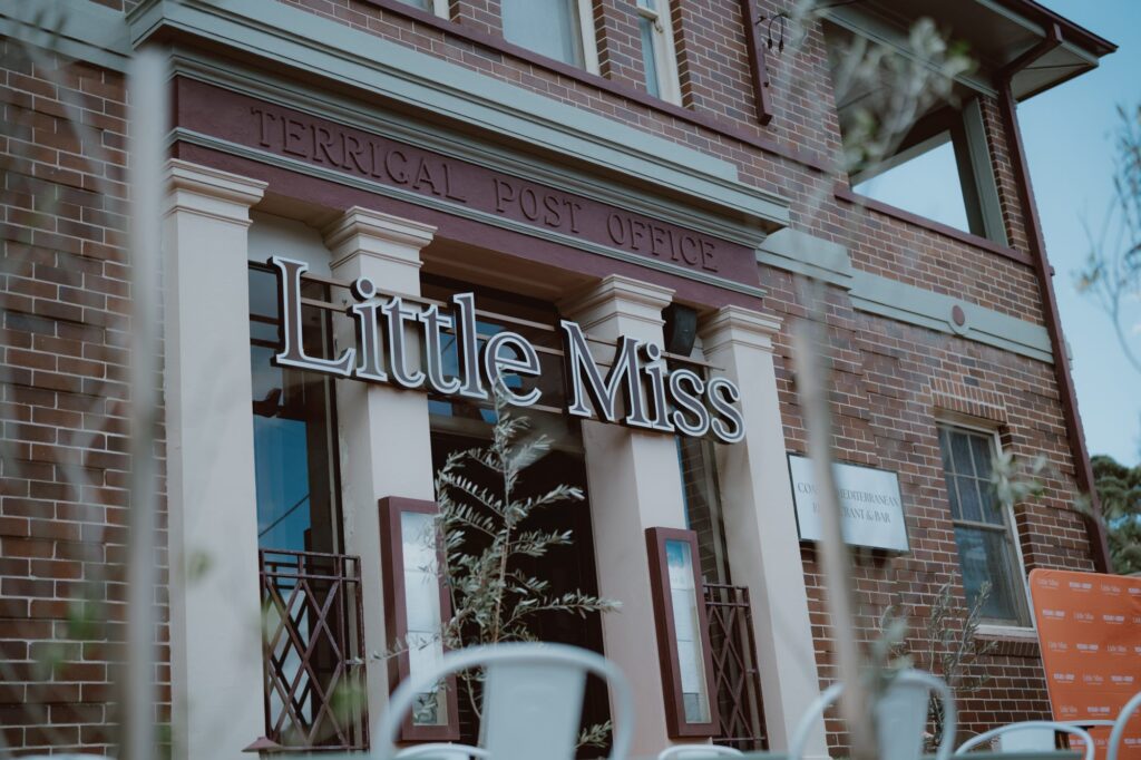 Little Miss Terrigal in the heritage post office building