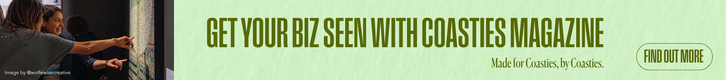 Advertise with Coasties Magazine online