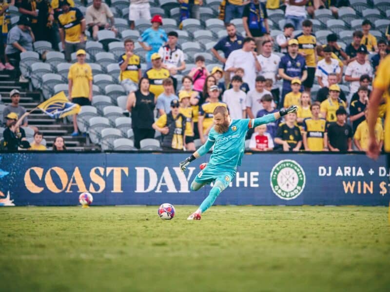 Central Coast Mariners Andrew Redmayne. Photo Credit: Glenn Pokorny