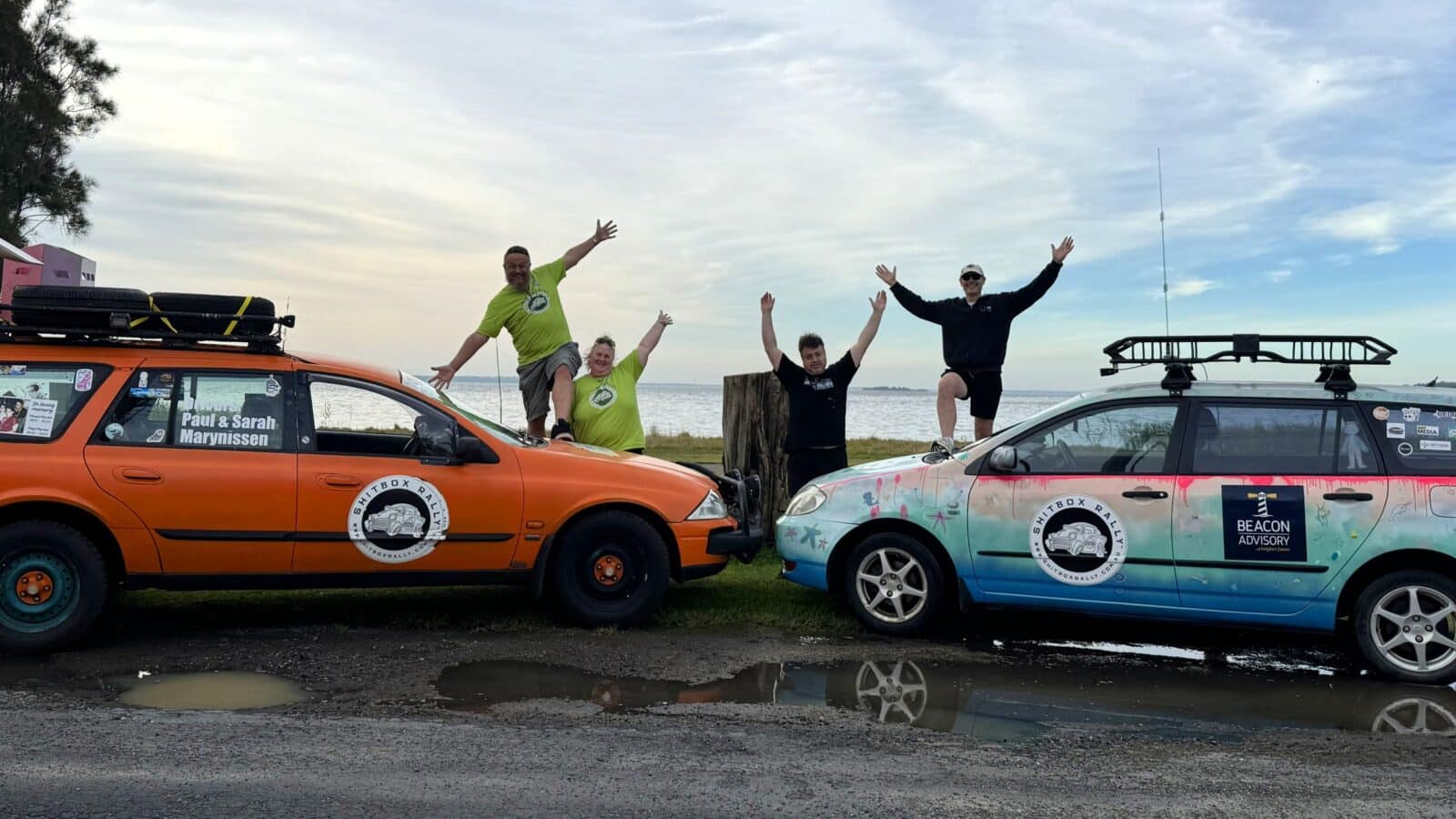 Two Central Coast teams take on Shitbox Rally for charity