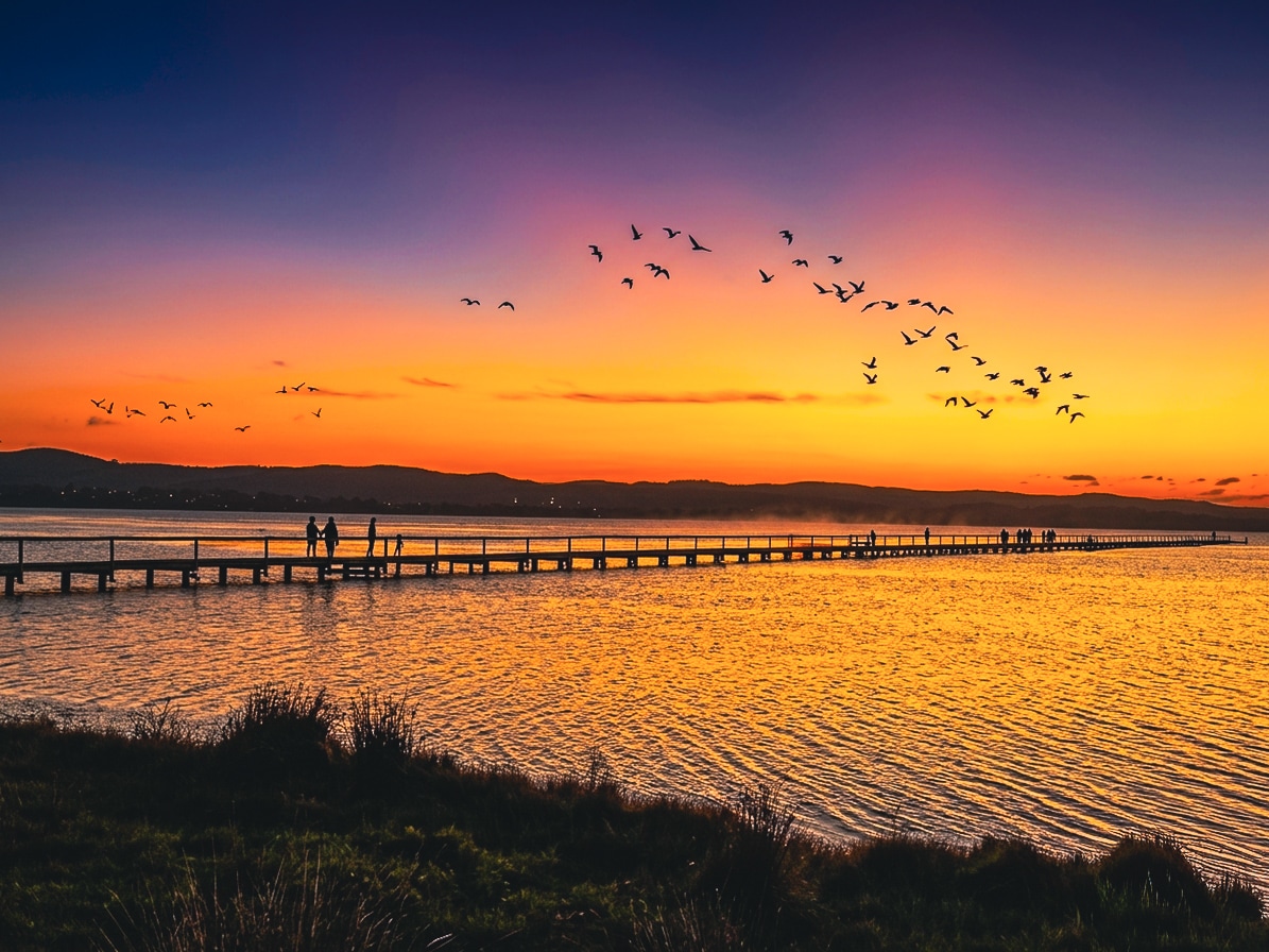 Central Coast Long Jetty at sunset by Sarayu Reddy Vangala