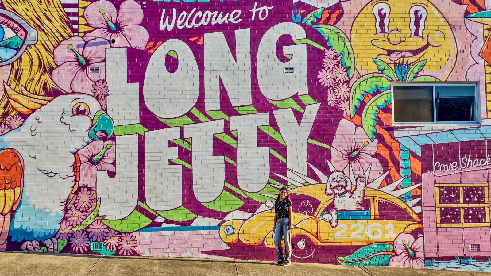 Long Jetty mural Central Coast street art